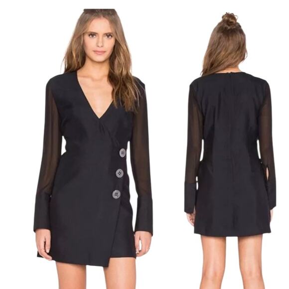 C/MEO Collective First Light Blazer Dress Black Size Small - Picture 1 of 9